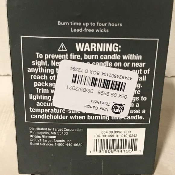 12pk Tealight Ashwood and Palo Santo Candle - Threshold - Picture 3 of 3